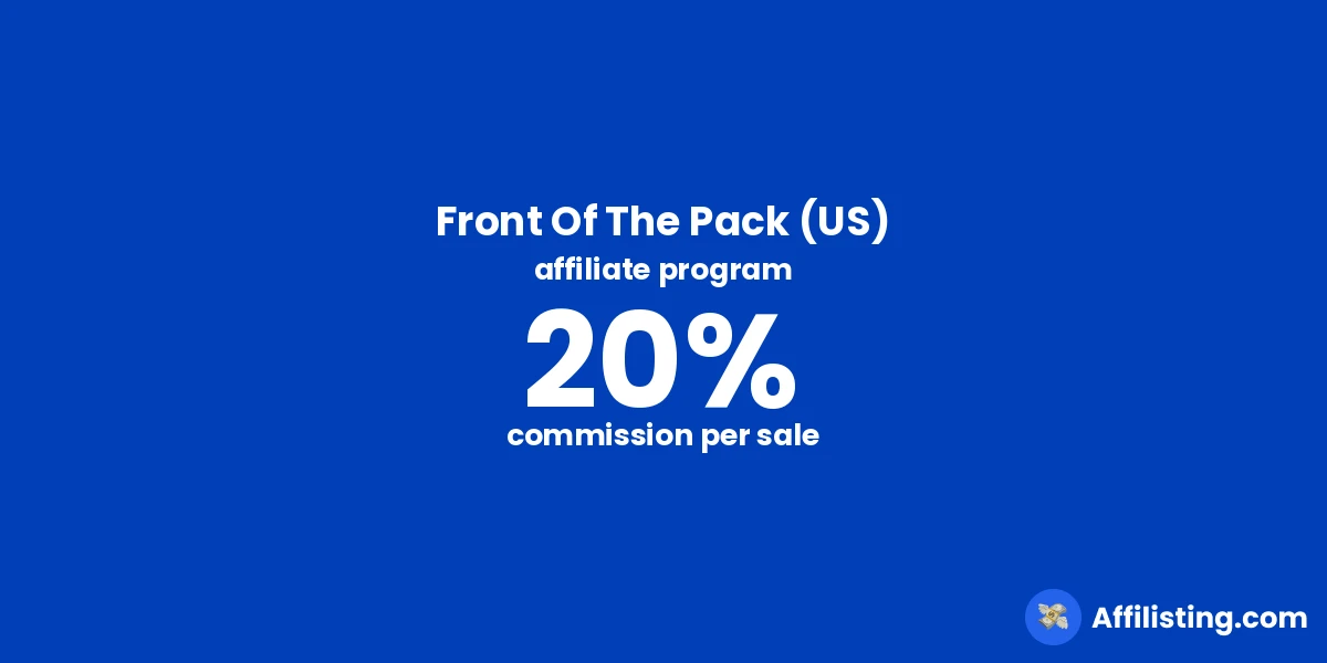 Front Of The Pack (US) affiliate program