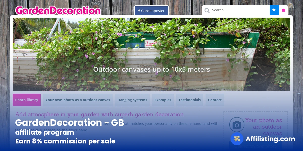 GardenDecoration - GB affiliate program