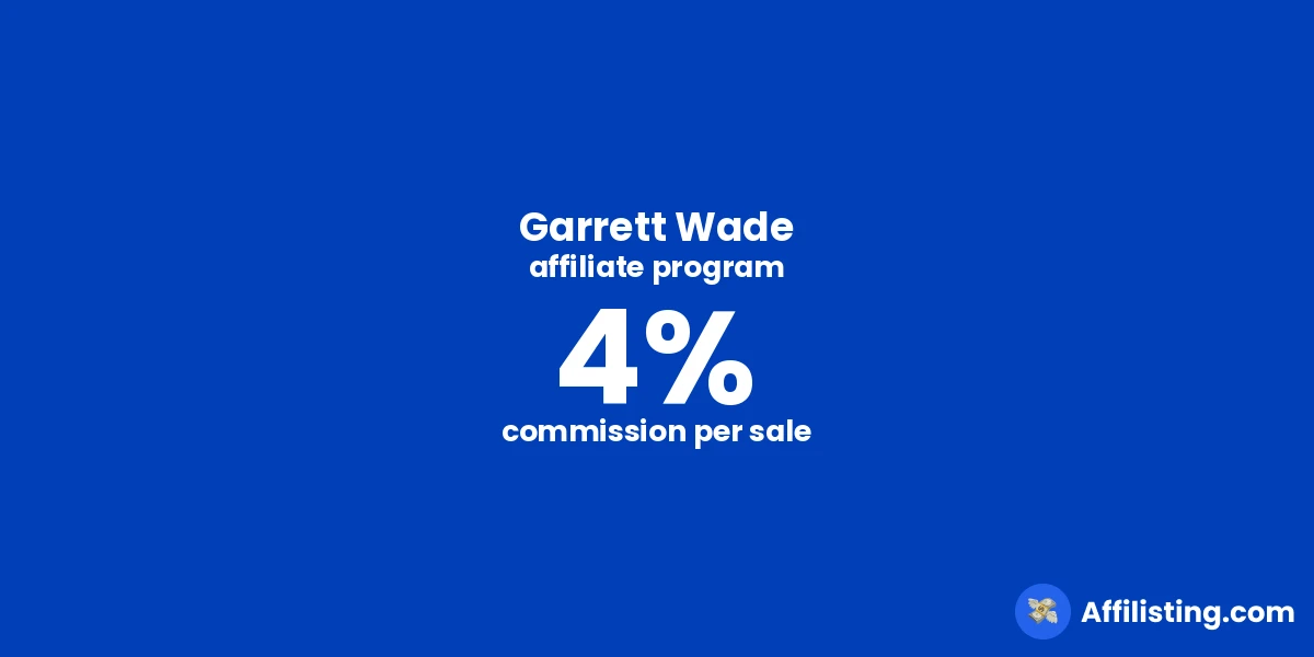 Garrett Wade affiliate program