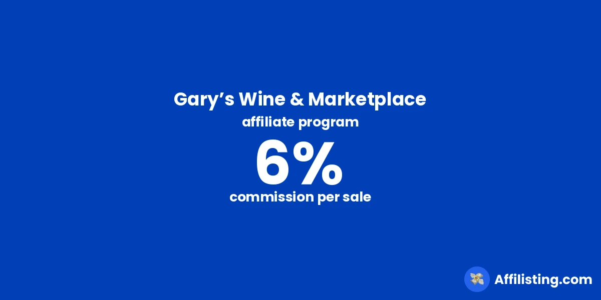Gary’s Wine & Marketplace affiliate program