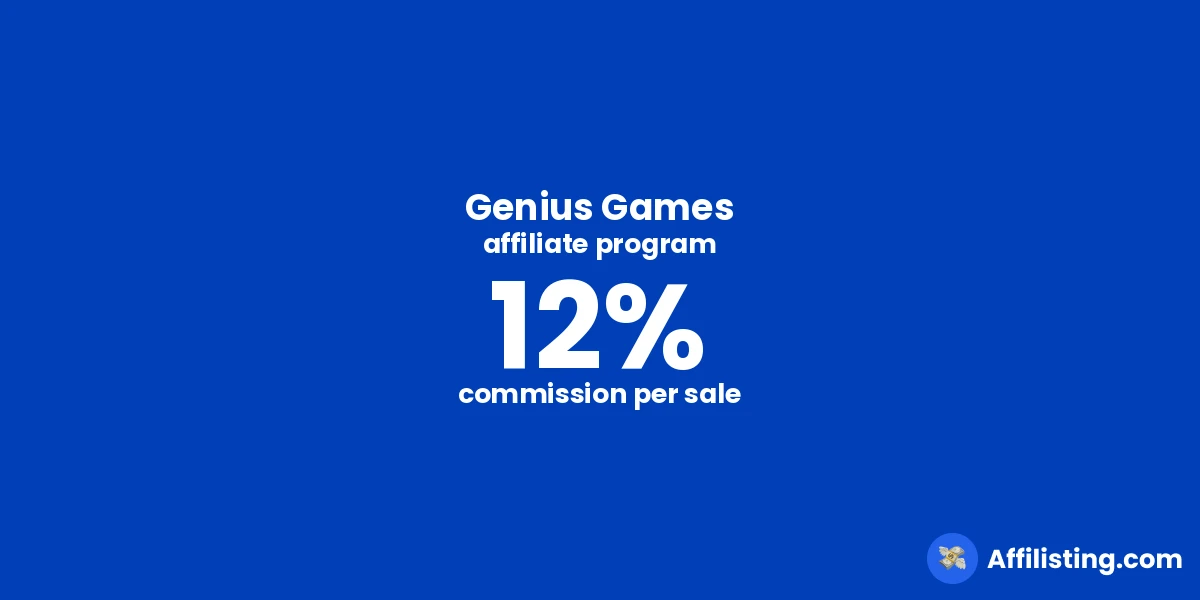 Genius Games affiliate program