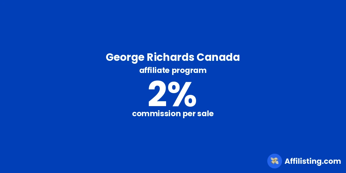George Richards Canada affiliate program
