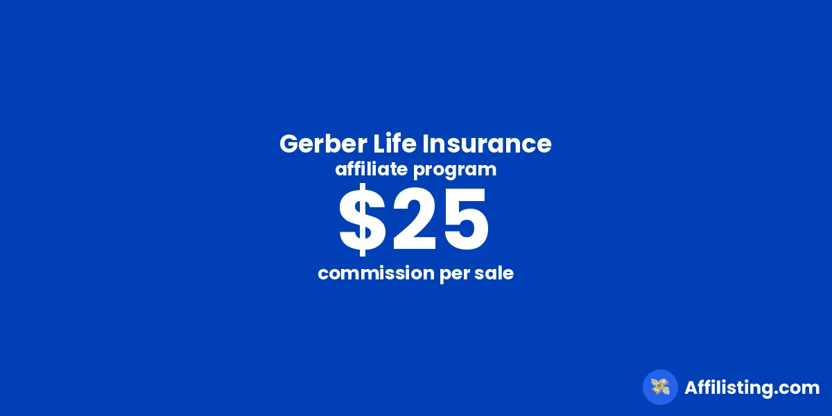 Gerber Life Insurance affiliate program