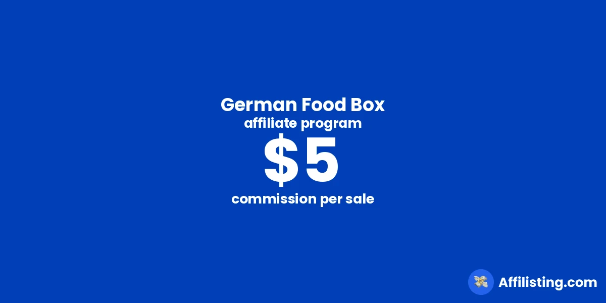 German Food Box affiliate program