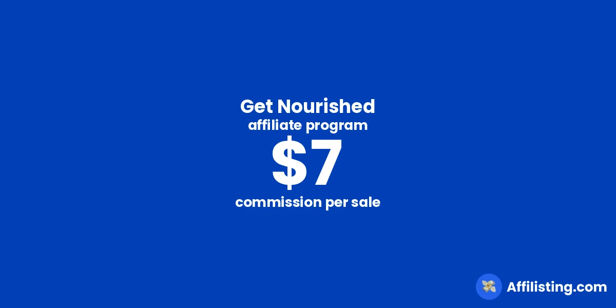Get Nourished affiliate program