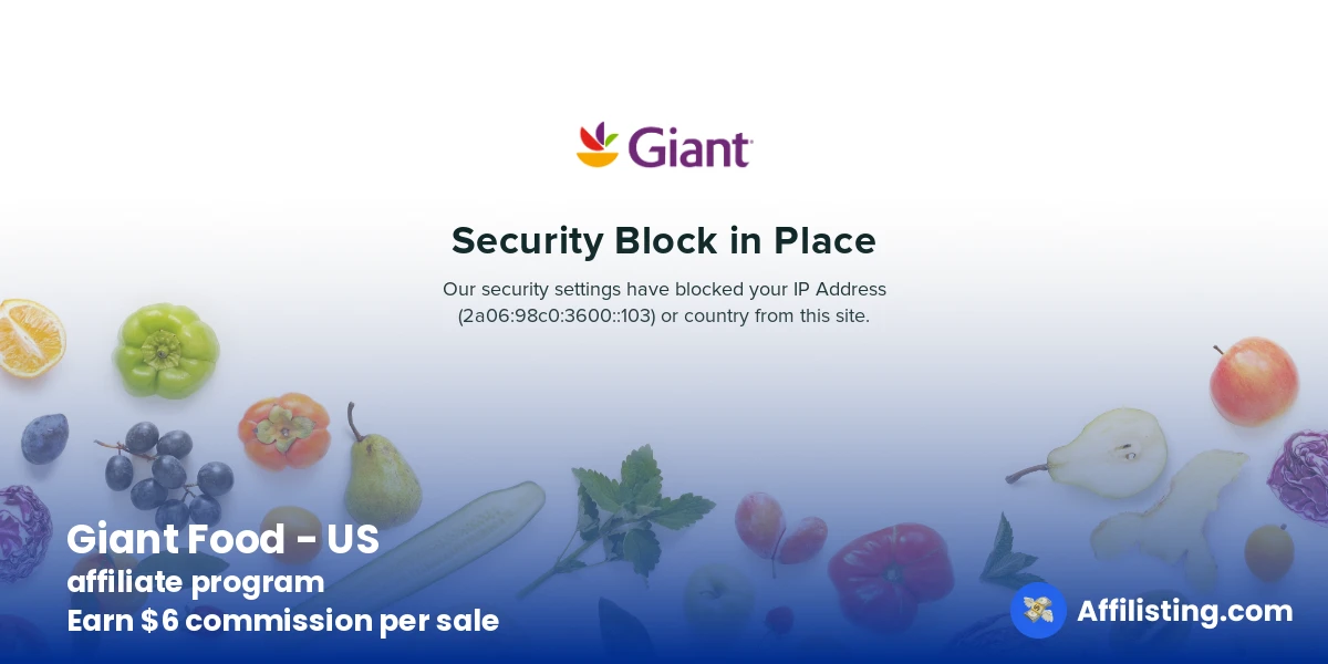Giant Food - US  affiliate program