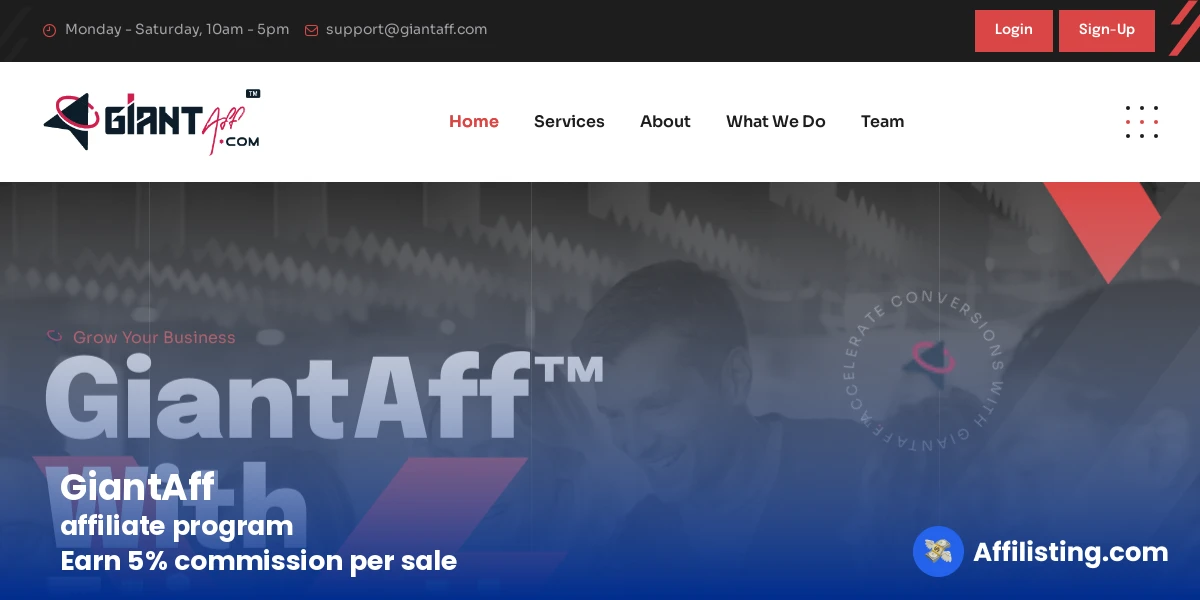 GiantAff affiliate program