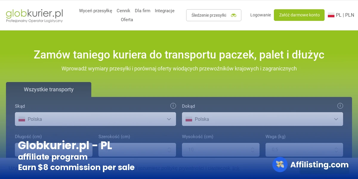Globkurier.pl - PL affiliate program