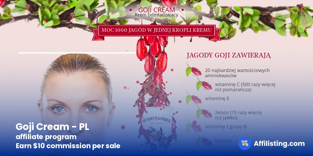 Goji Cream - PL affiliate program