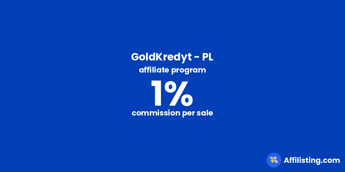 GoldKredyt - PL affiliate program