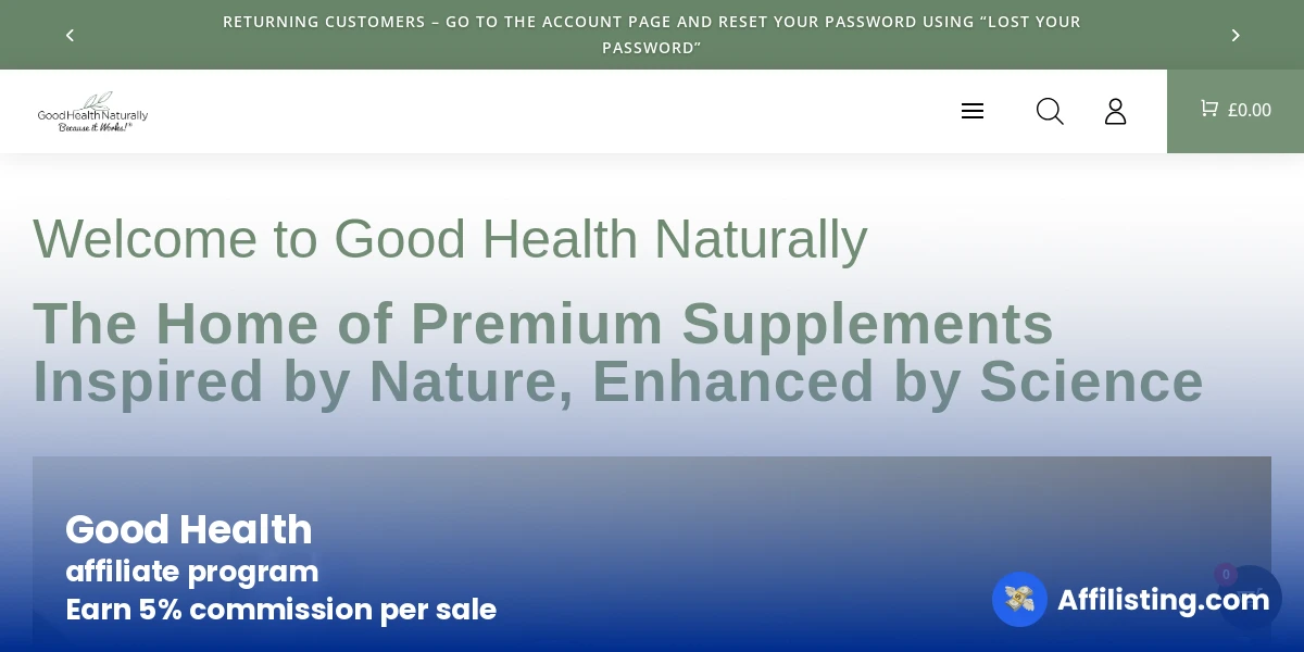 Good Health affiliate program