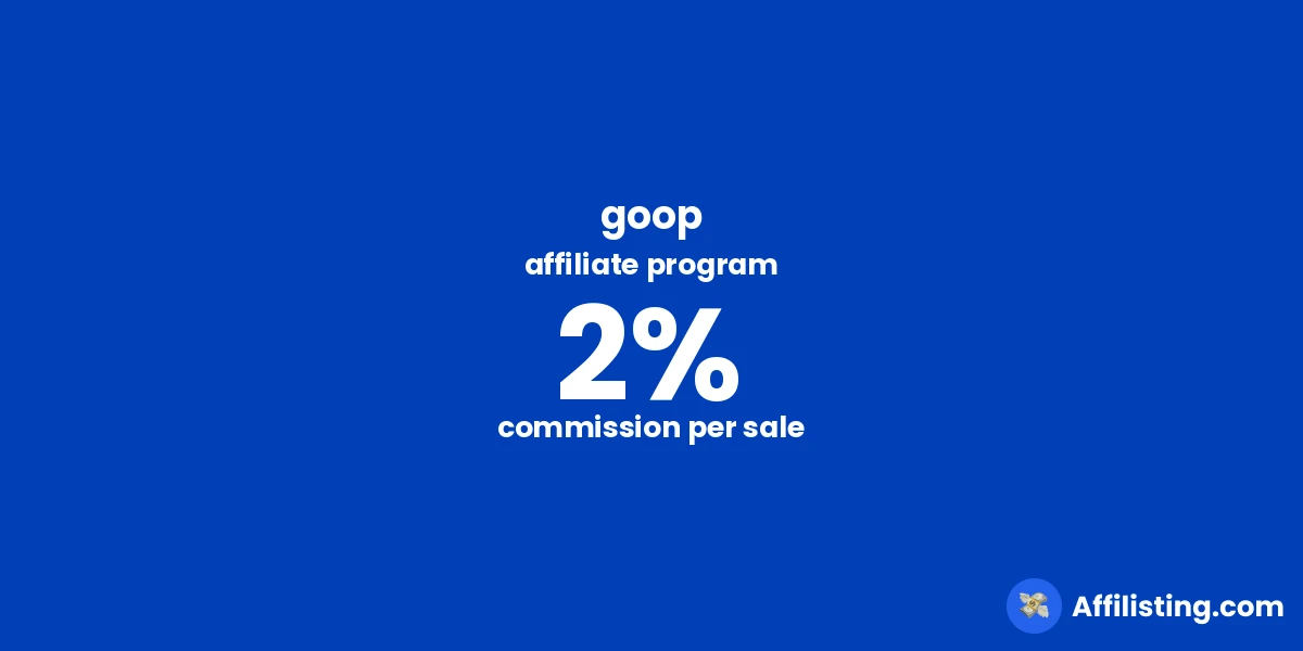 goop affiliate program