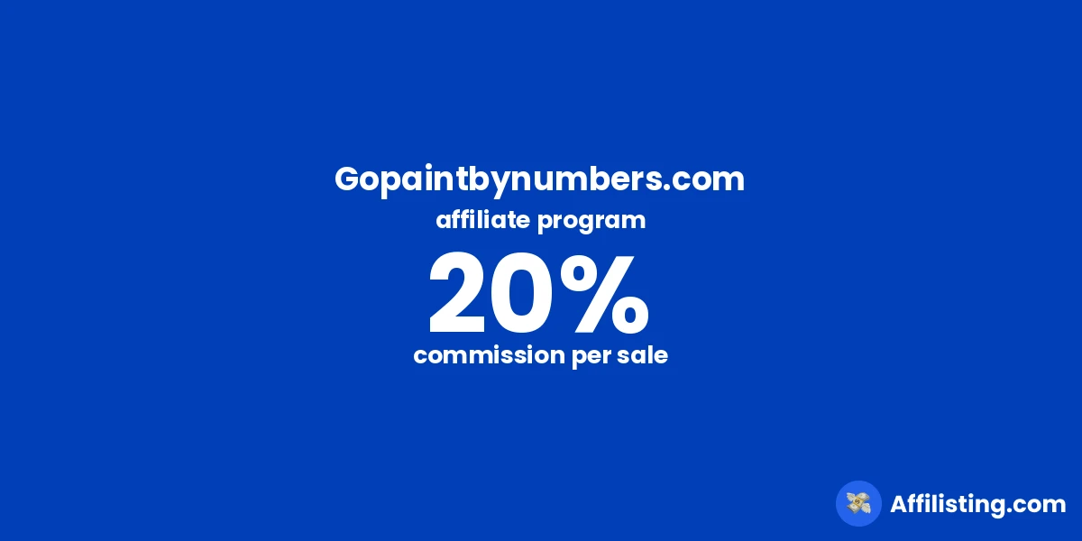 Gopaintbynumbers.com affiliate program