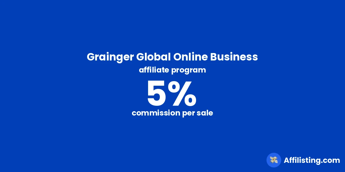 Grainger Global Online Business affiliate program