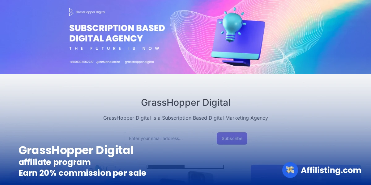 GrassHopper Digital affiliate program