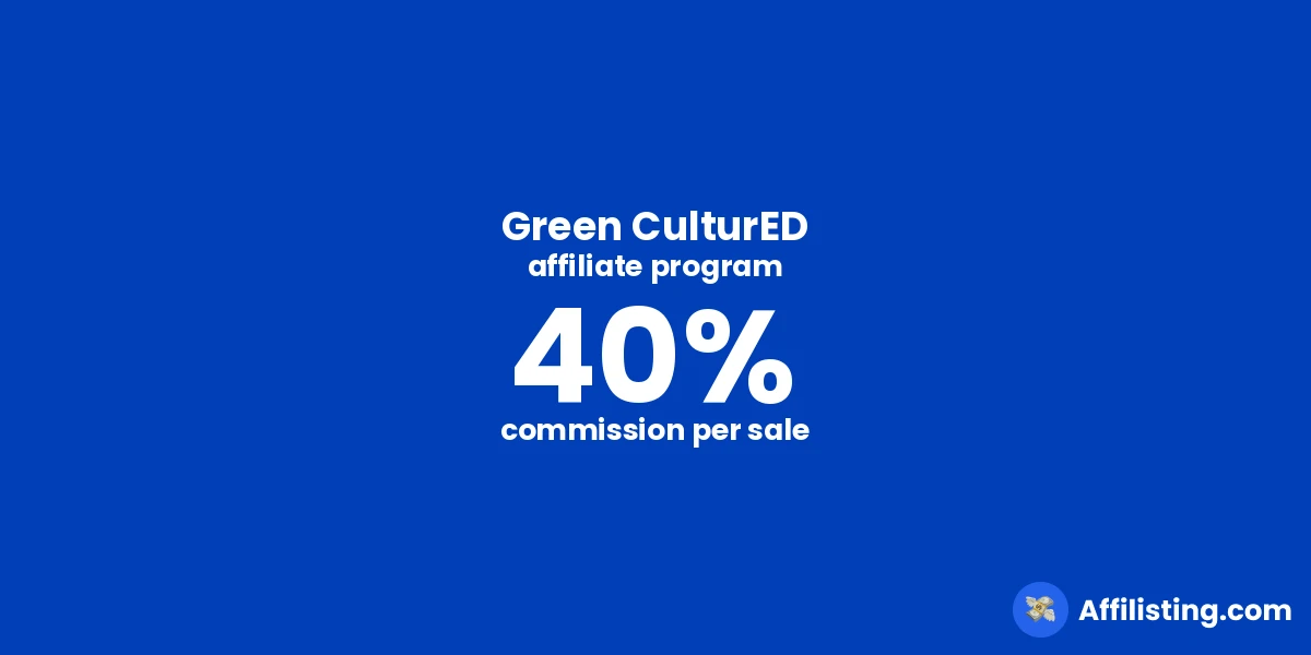Green CulturED affiliate program