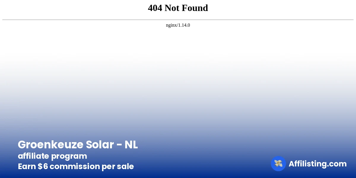 Groenkeuze Solar - NL affiliate program