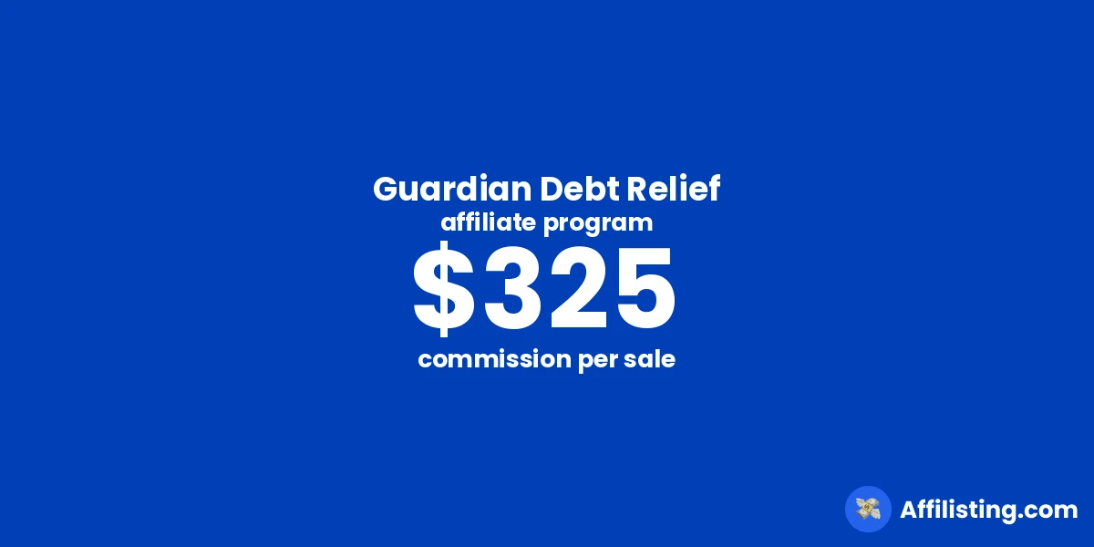 Guardian Debt Relief affiliate program
