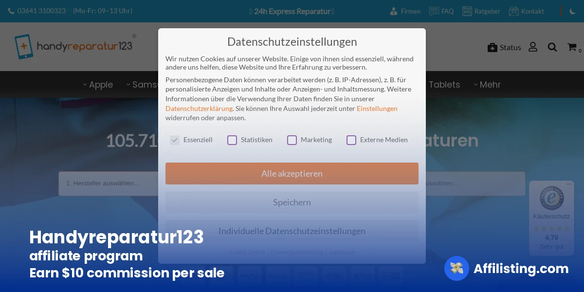 Handyreparatur123 affiliate program