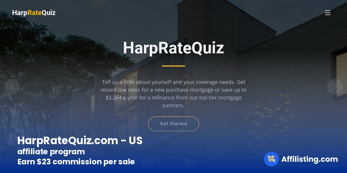 HarpRateQuiz.com - US affiliate program