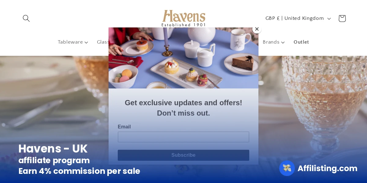 Havens - UK affiliate program