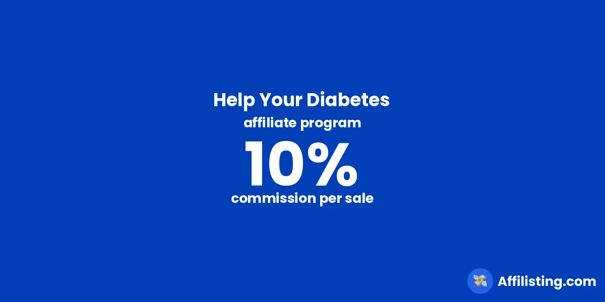 Help Your Diabetes affiliate program