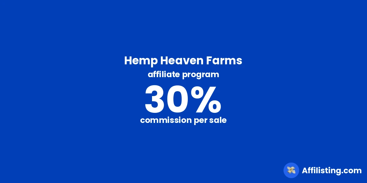 Hemp Heaven Farms affiliate program