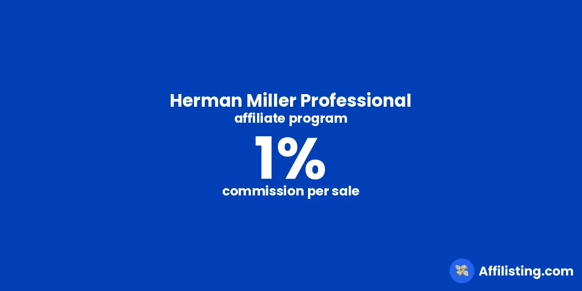 Herman Miller Professional affiliate program