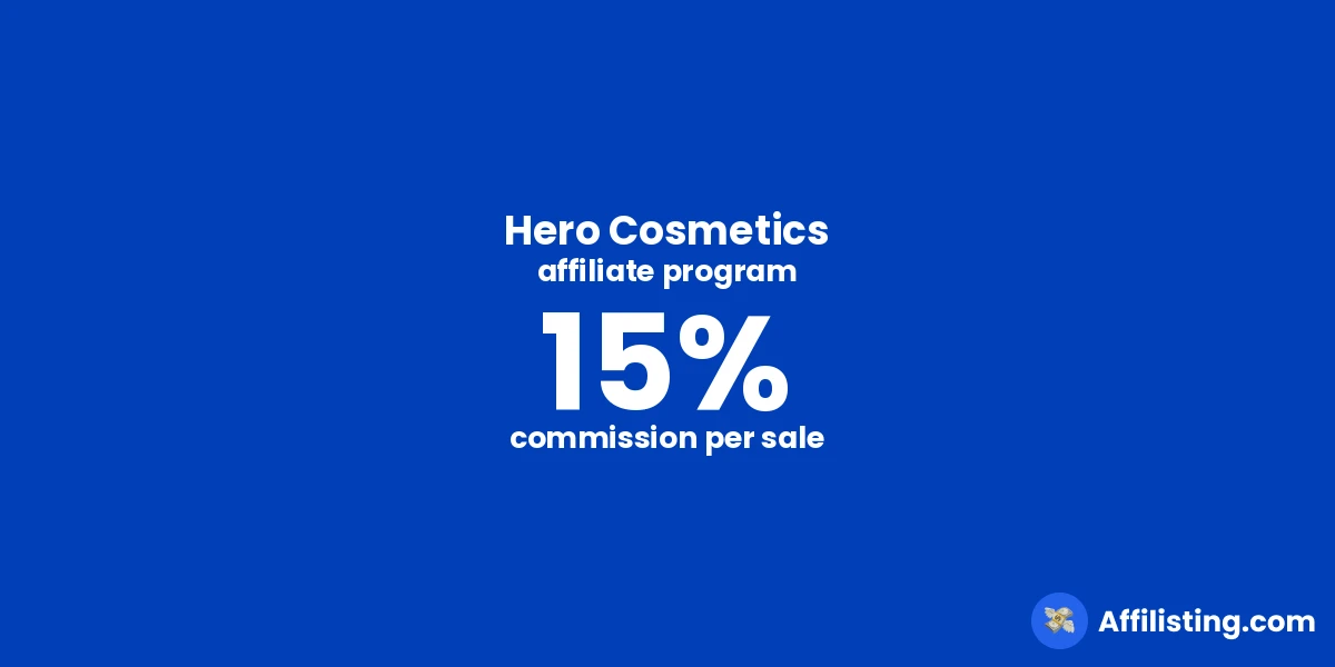 Hero Cosmetics affiliate program