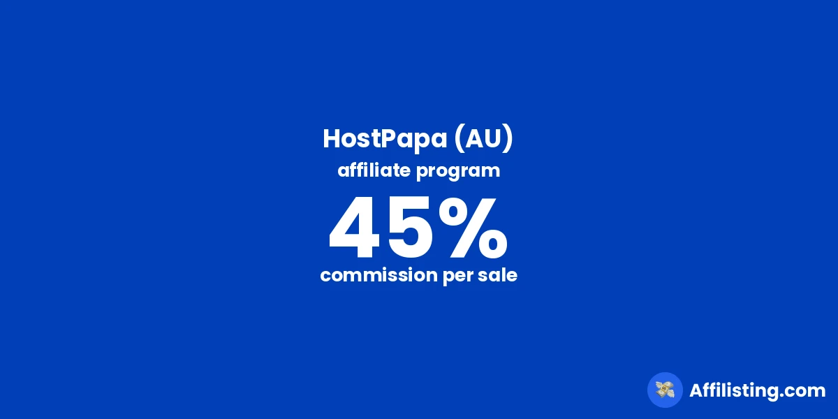 HostPapa (AU) affiliate program