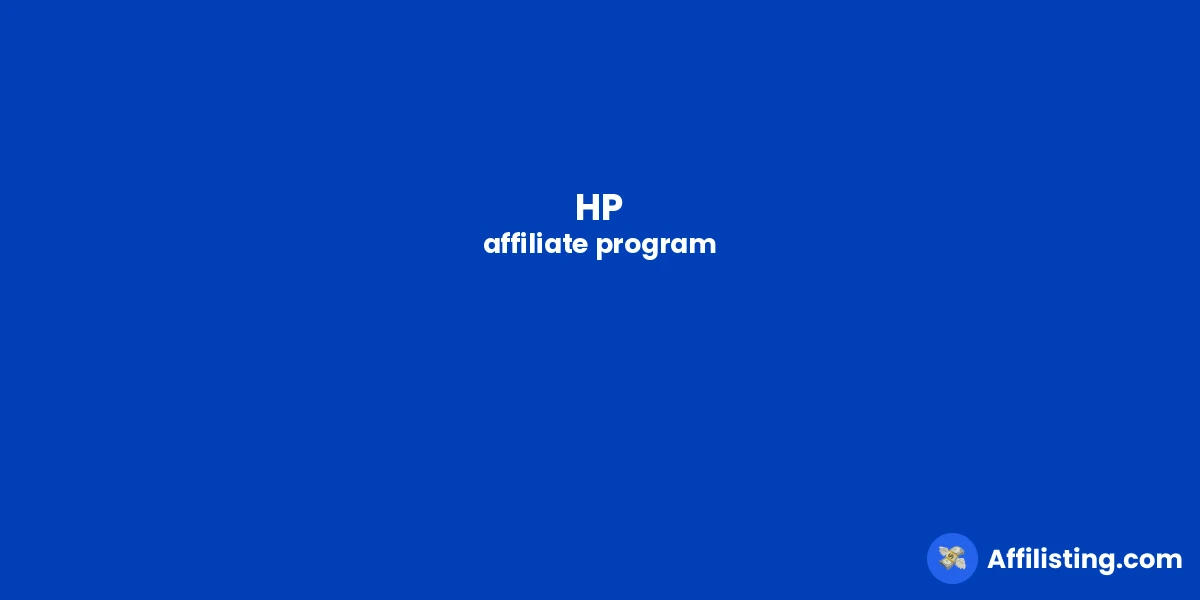 HP affiliate program