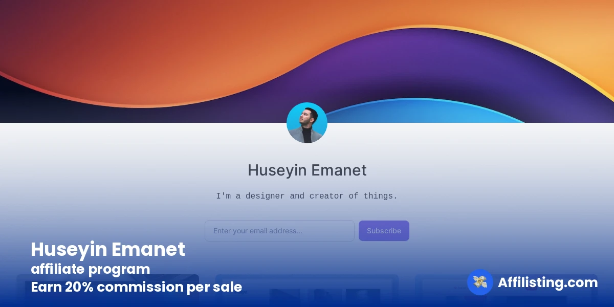 Huseyin Emanet affiliate program