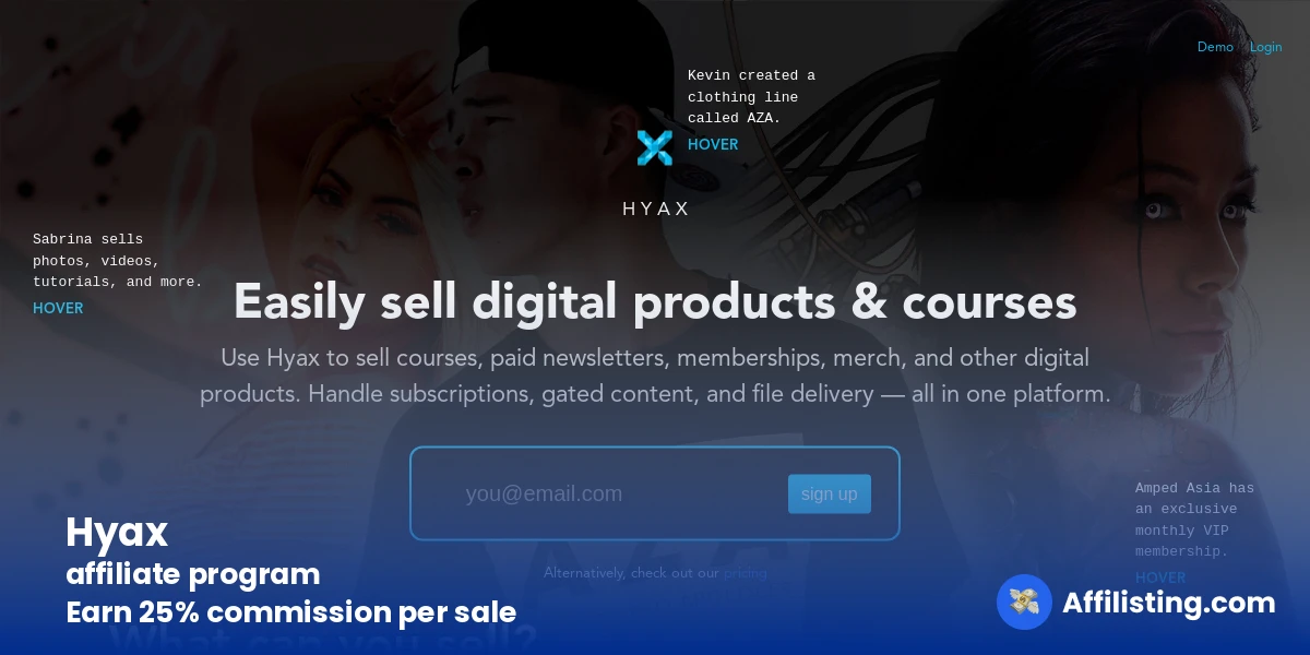 Hyax affiliate program