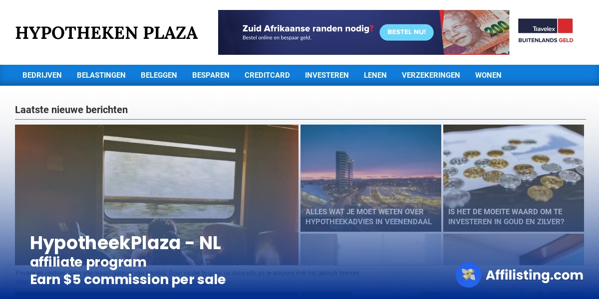 HypotheekPlaza - NL affiliate program