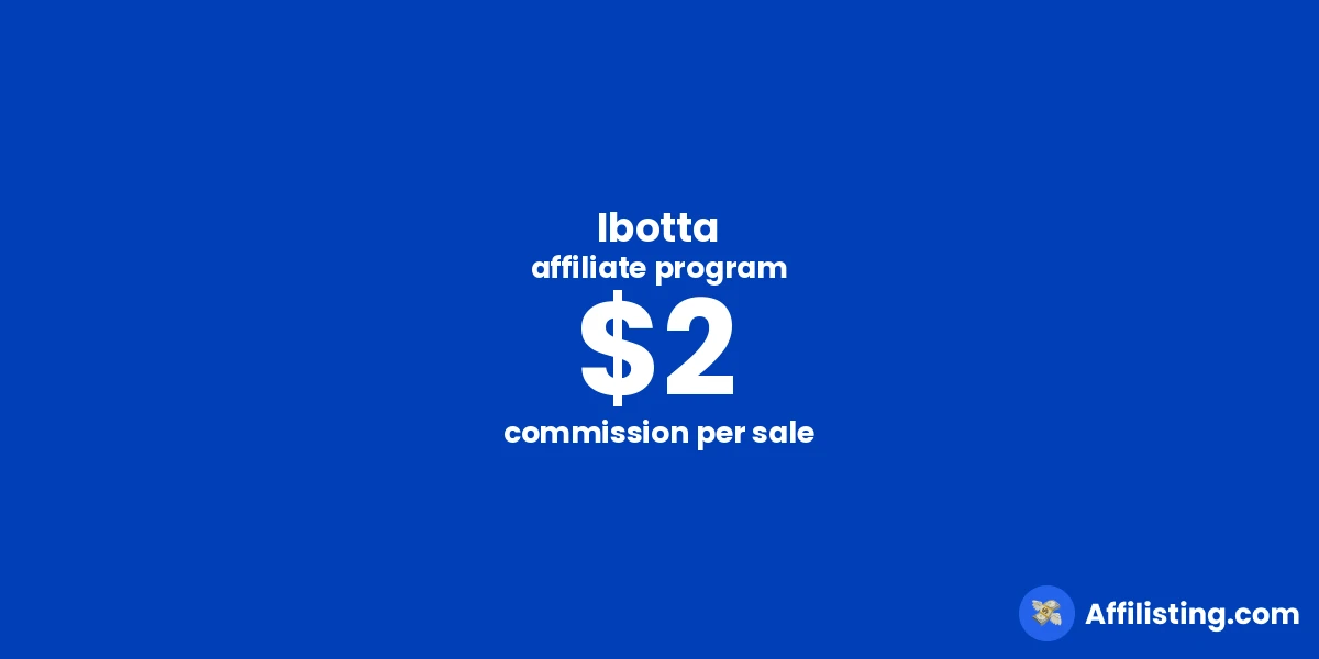 Ibotta affiliate program