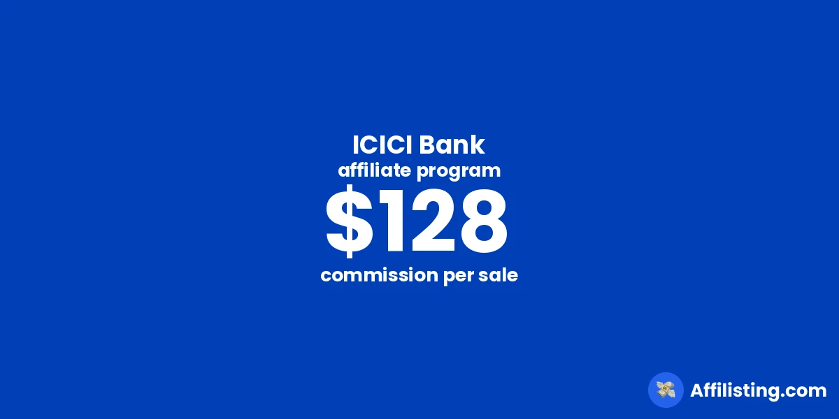 ICICI Bank affiliate program