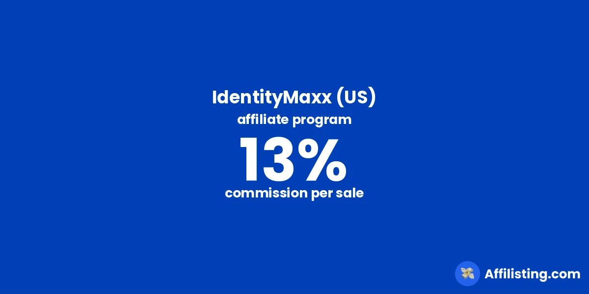 IdentityMaxx (US) affiliate program