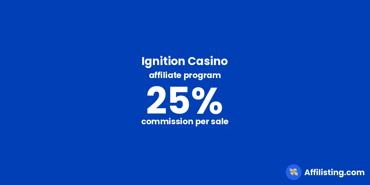 Ignition Casino affiliate program