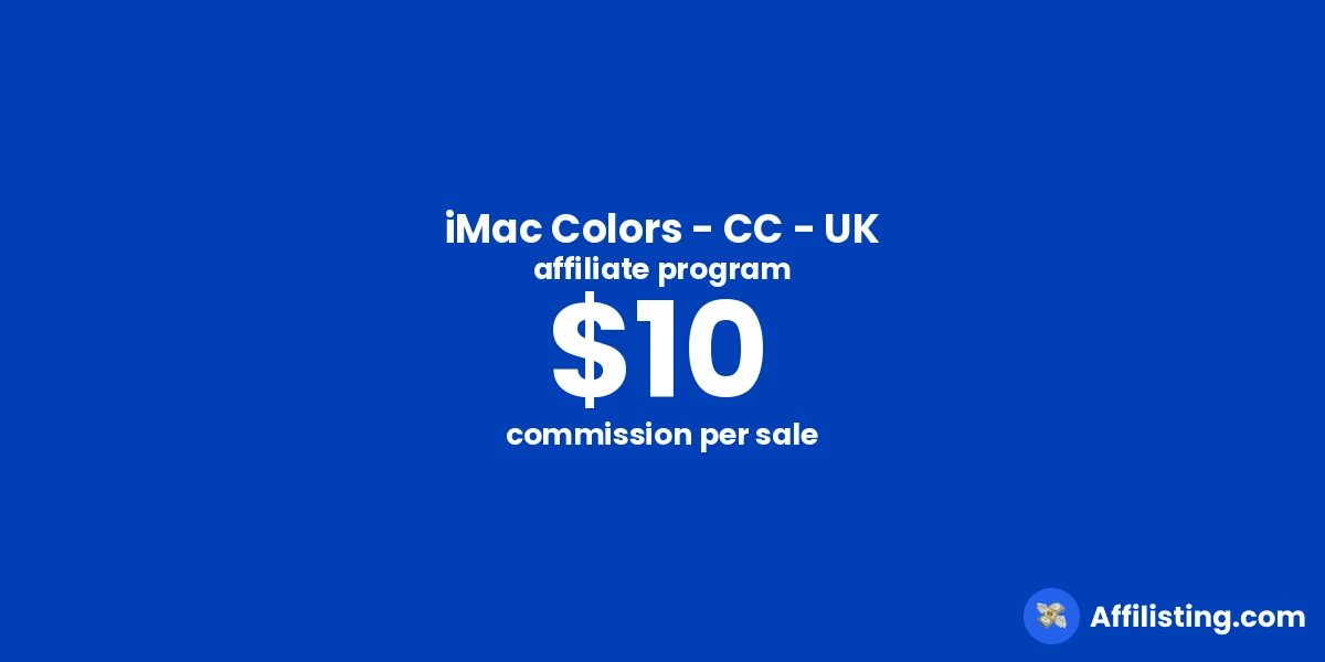 iMac Colors - CC - UK affiliate program