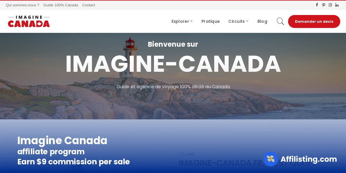 Imagine Canada affiliate program