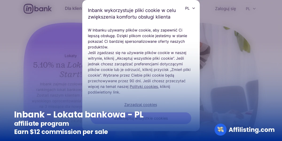 Inbank - Lokata bankowa - PL affiliate program
