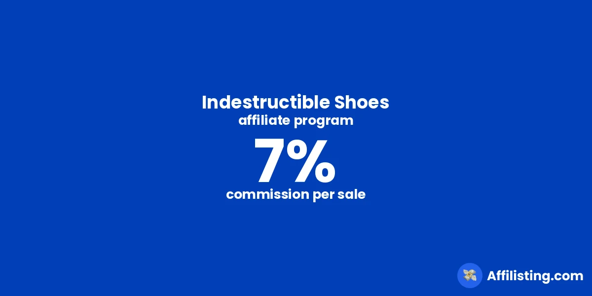 Indestructible Shoes affiliate program
