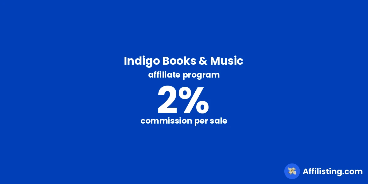 Indigo Books & Music affiliate program