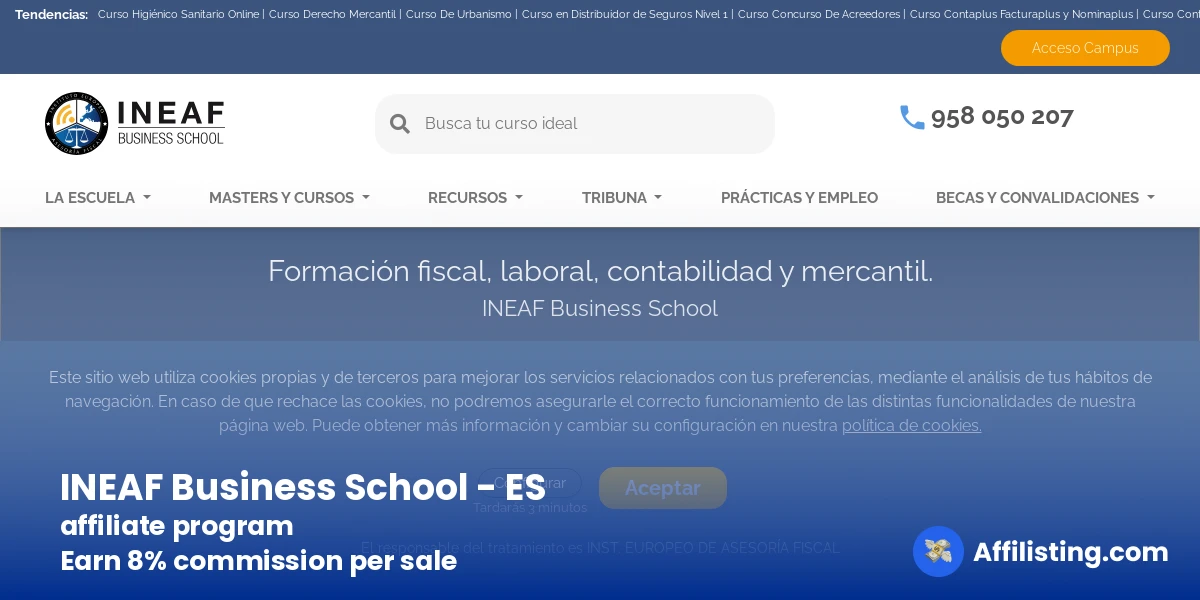 INEAF Business School - ES affiliate program