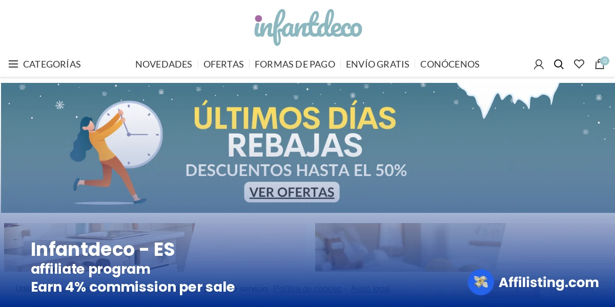 Infantdeco - ES affiliate program