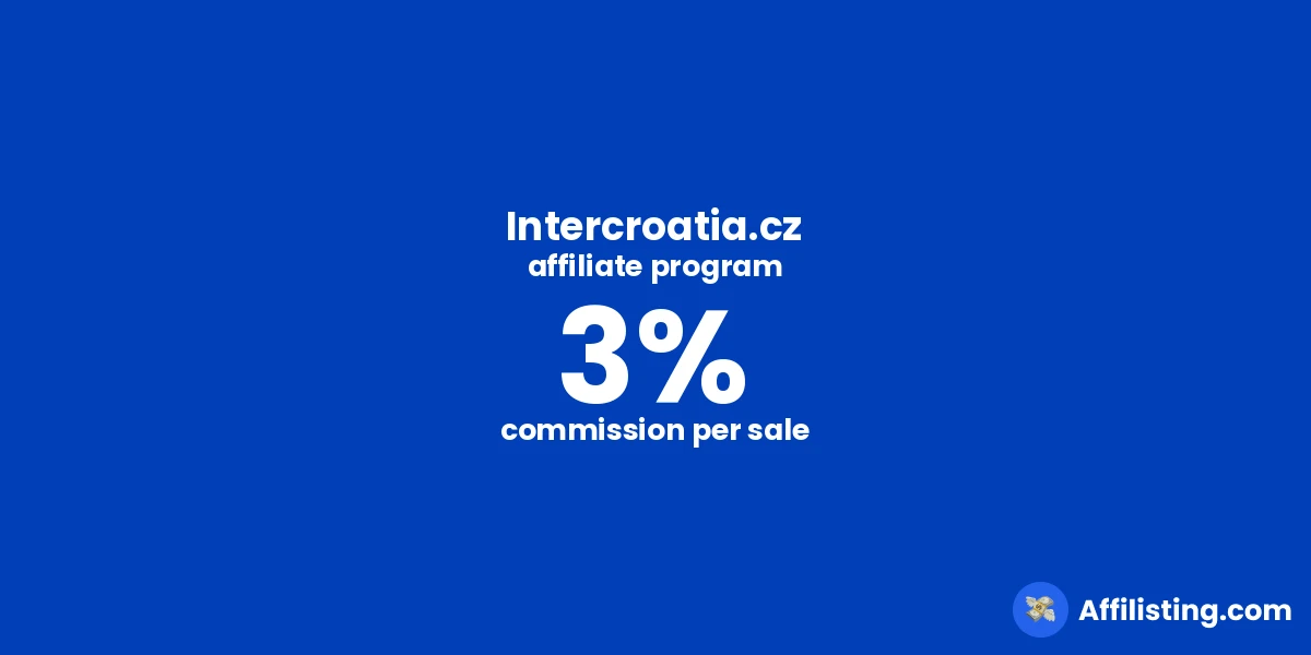 Intercroatia.cz affiliate program