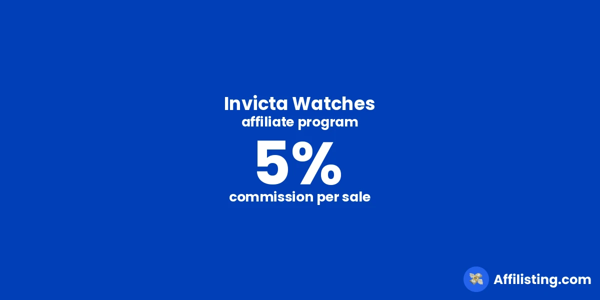 Invicta Watches affiliate program