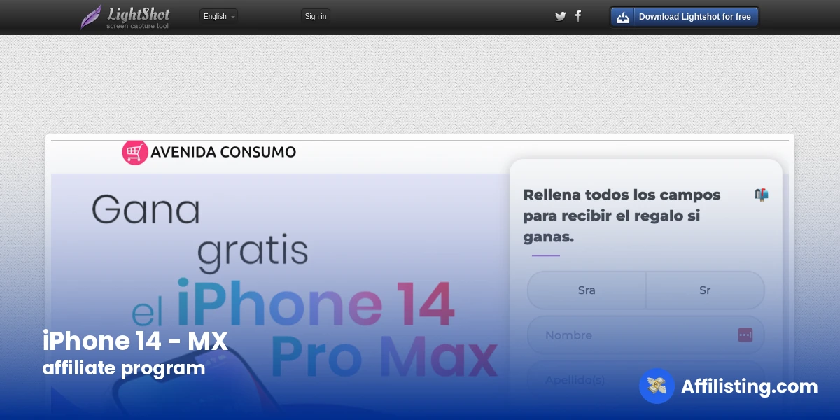 iPhone 14 - MX affiliate program