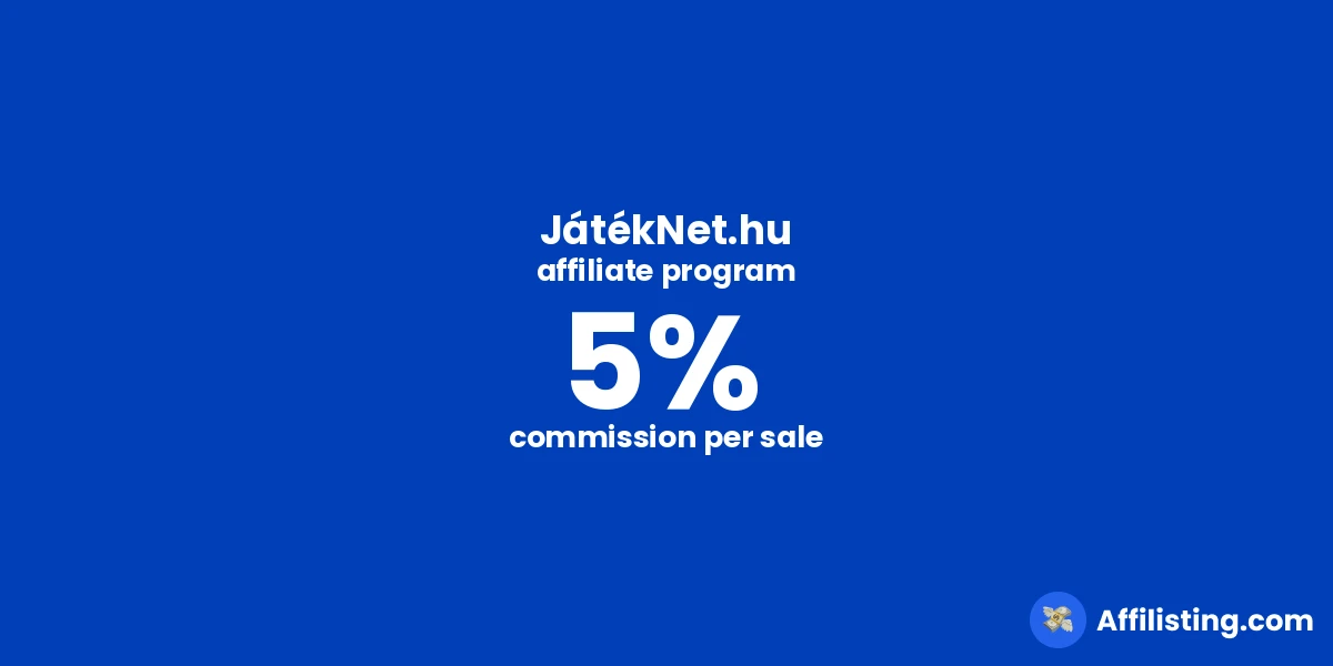 JátékNet.hu affiliate program