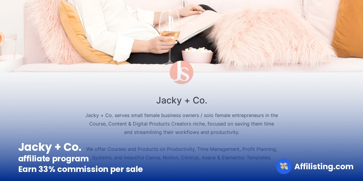 Jacky + Co. affiliate program
